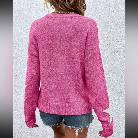 Stars print sweater top - Picture 6 of 16